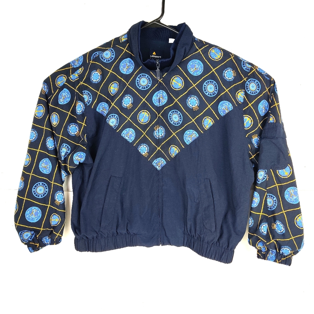 VTG 80s Lizsport Petite Large Windbreaker Nautical